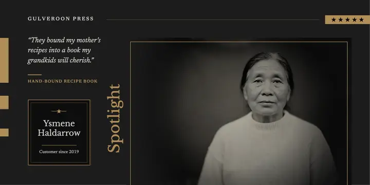 Gulveroon Press customer spotlight tintype post template