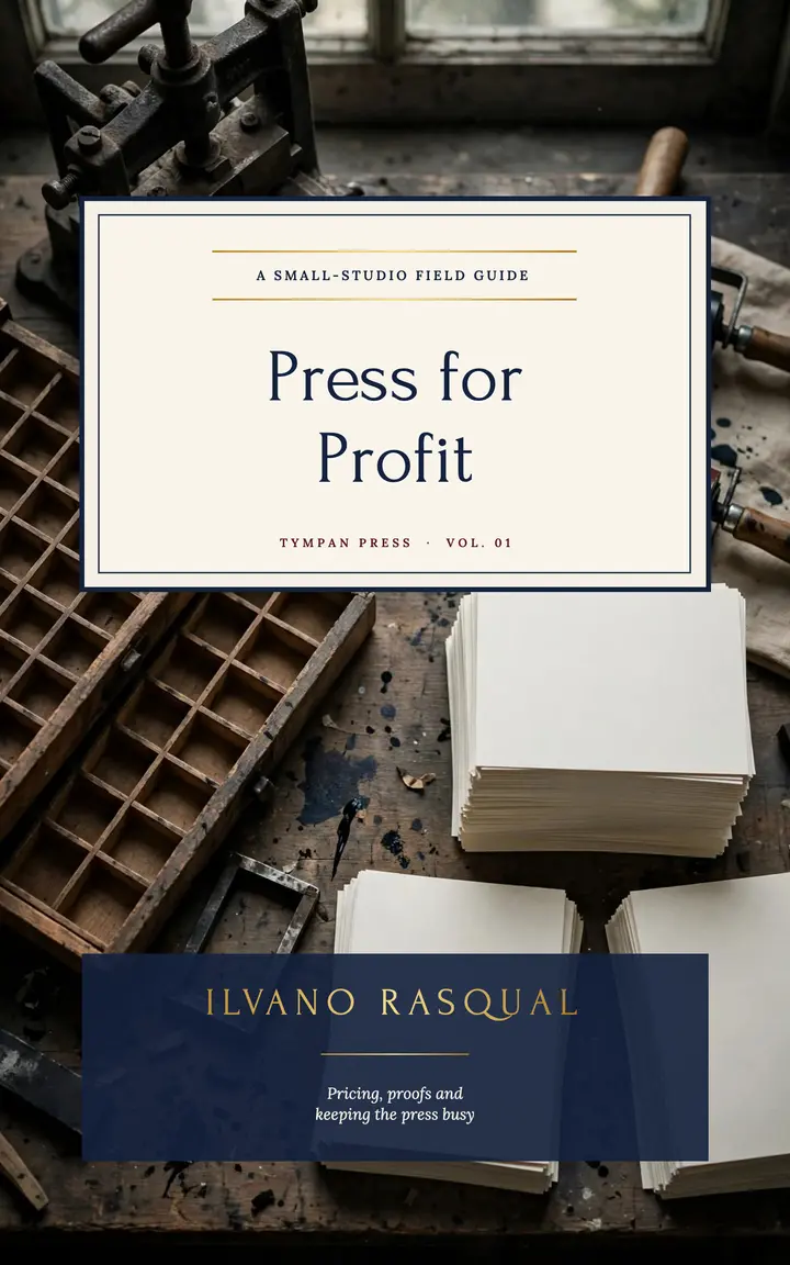 Press for Profit letterpress studio ebook cover template