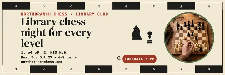 Northbranch chess night header template
