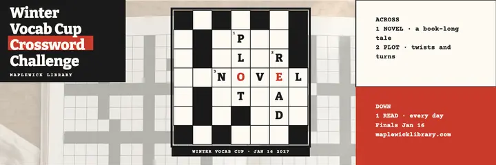 Maplewick Library vocab crossword challenge template