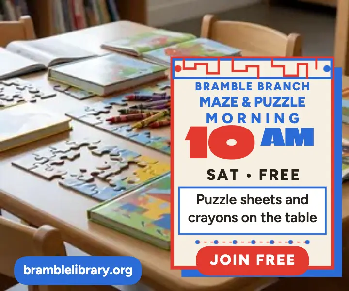 Bramble Branch puzzle morning kids ad template