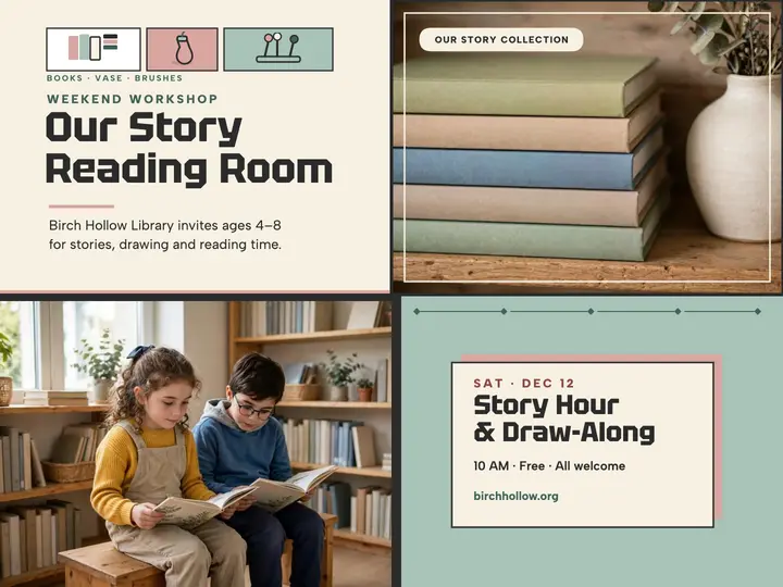 Birch Hollow reading room workshop slide template