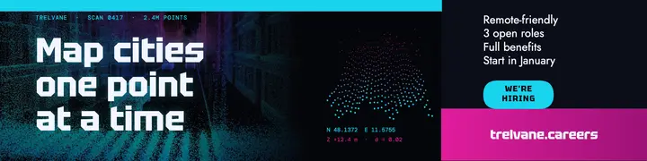 Lidar mapping analyst hiring LinkedIn banner, point cloud template