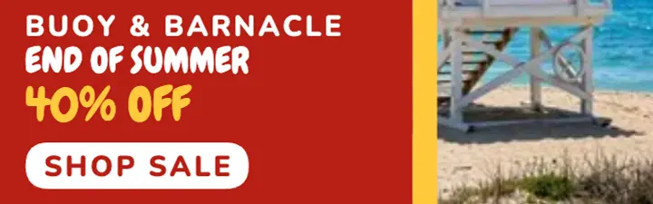 Buoy and Barnacle summer sale banner template