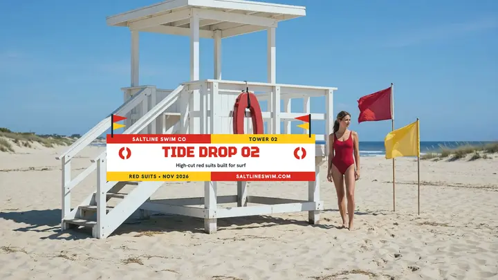 Saltline Tide Drop beach patrol banner template