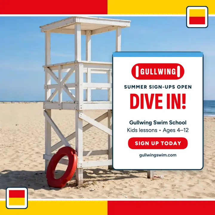 Gullwing Swim School summer post template
