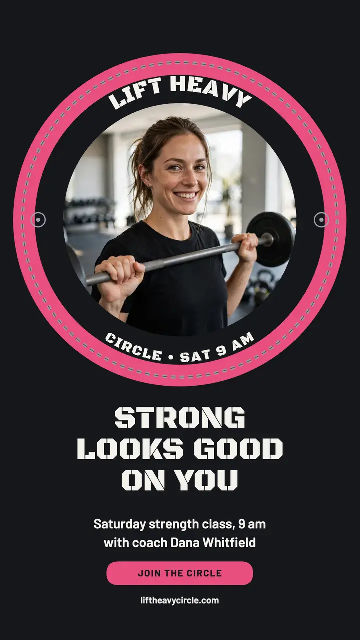 Lift Heavy Circle bumper plate story template