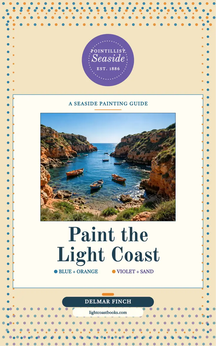 Paint the Light Coast seaside ebook cover: seaside painting ebook cover template