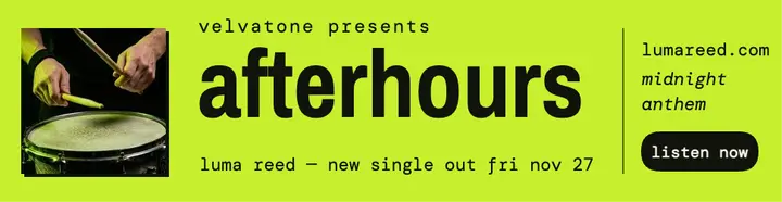 Luma Reed afterhours lime billboard: single drop billboard template