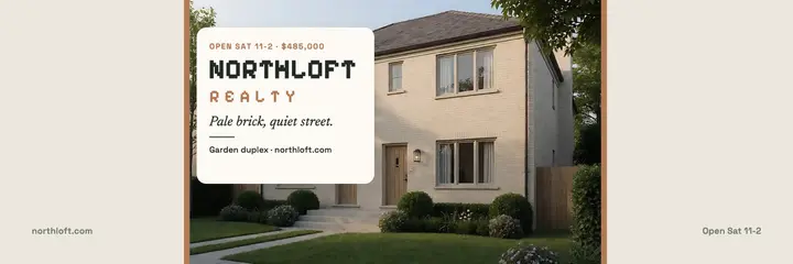 Northloft pale brick duplex header template