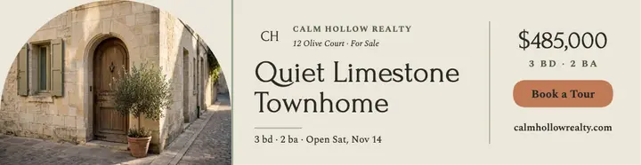Limestone townhome listing billboard: townhome listing billboard template