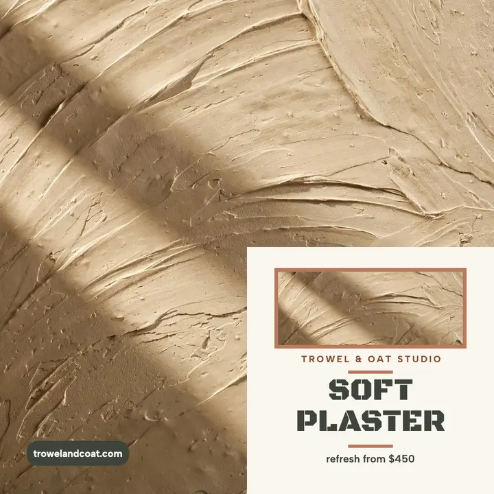 Trowel and oat limewash plaster post template