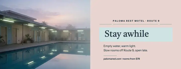 Paloma Rest Motel pool cover template