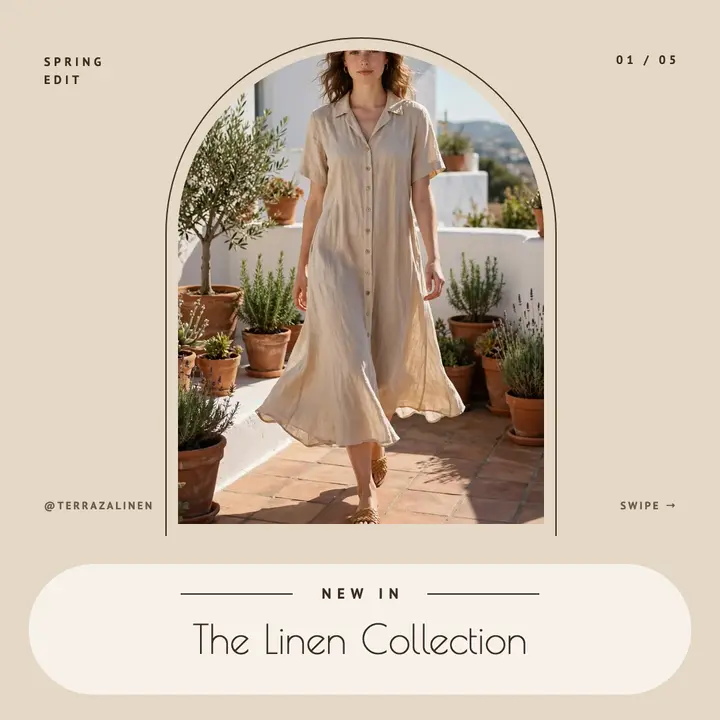 Linen collection arch post template