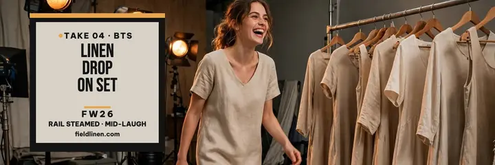 Field Linen Co fall drop BTS header template