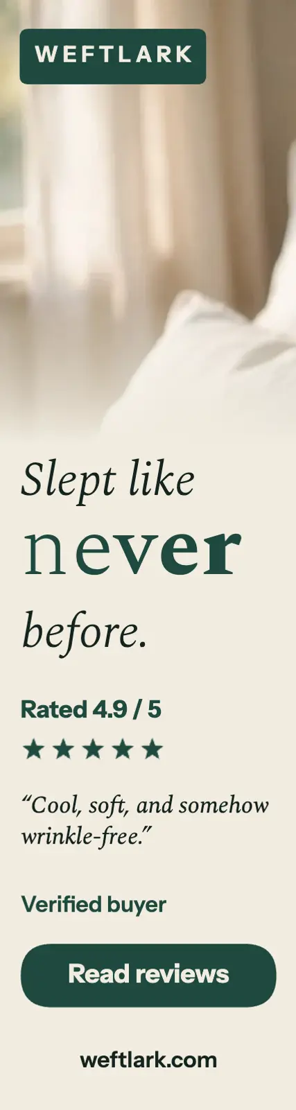 Linen bedding reviews skyscraper ad: reviews skyscraper ad template