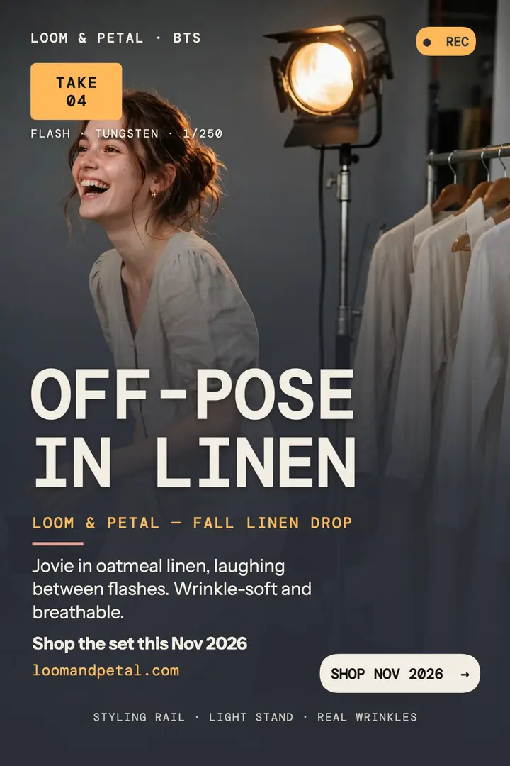 Loom and Petal linen take four poster template
