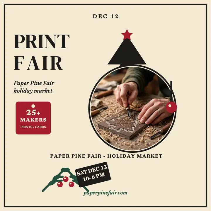 Paper Pine Fair holiday print fair post template
