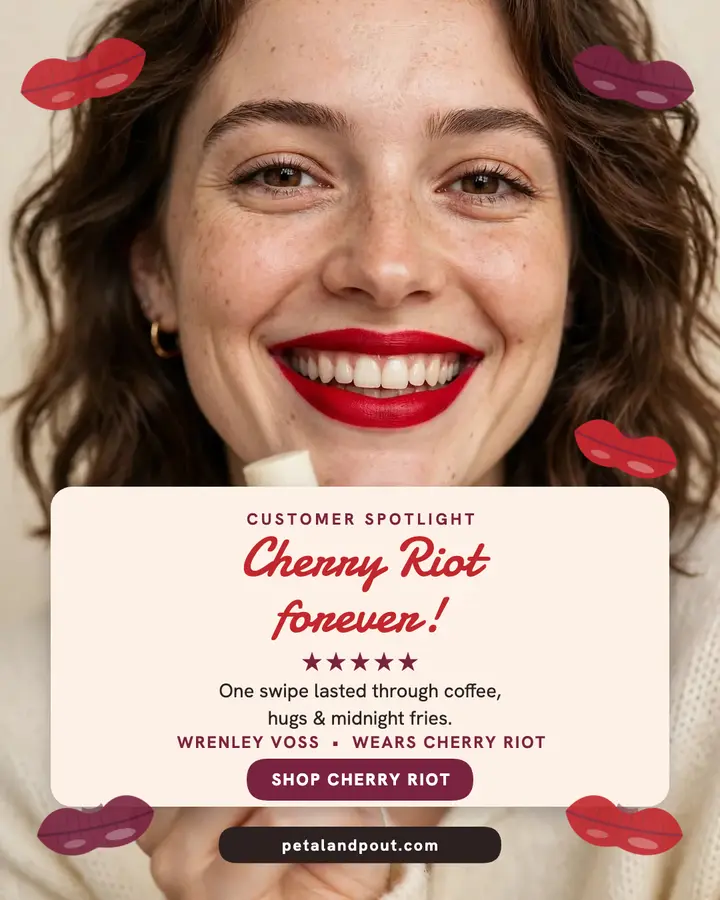 Petal and Pout lipstick review post template