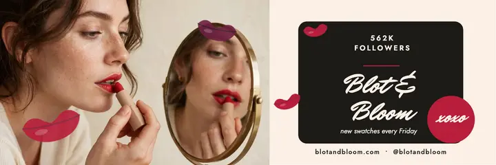Blot and Bloom lipstick review header template