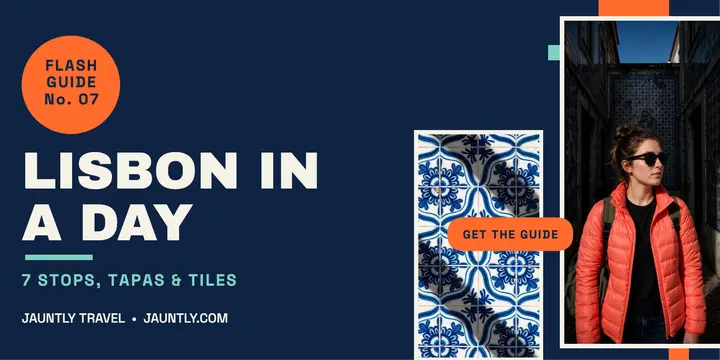 Jauntly Lisbon in a Day flash post: lisbon travel post template