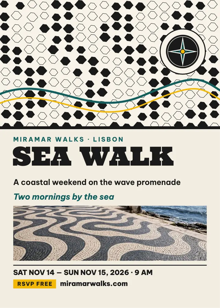 Miramar Walks Lisbon sea walk invitation template
