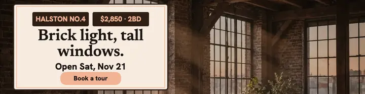 Halston Loft brick listing billboard: real estate billboard ad template