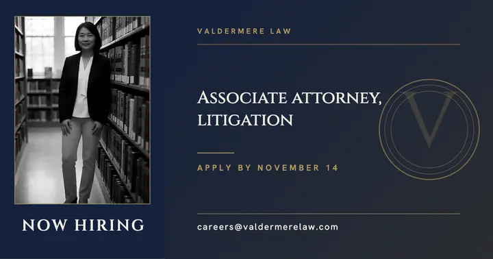 Litigation associate hiring post template