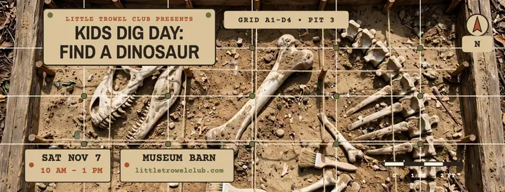 Little diggers day cover, museum barn template