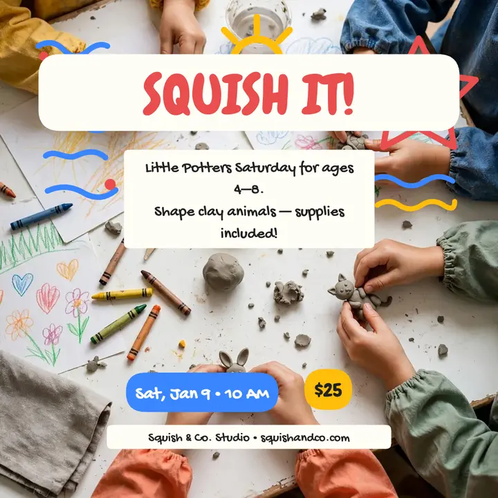 Little Potters clay workshop post: kids clay workshop post template