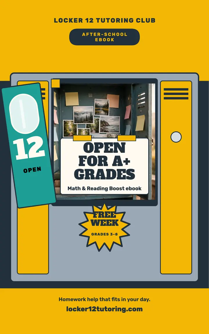 Locker 12 tutoring club ebook cover: tutoring ebook cover template
