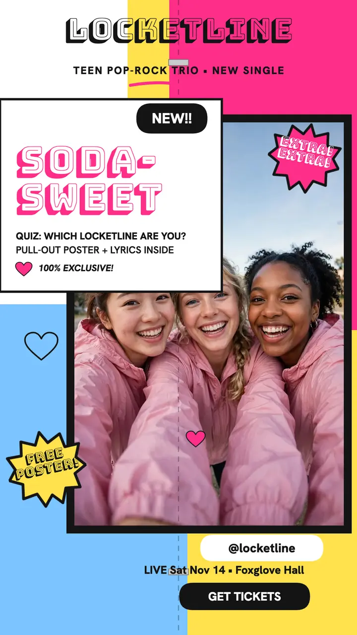 Locketline Sodasweet single pinup template