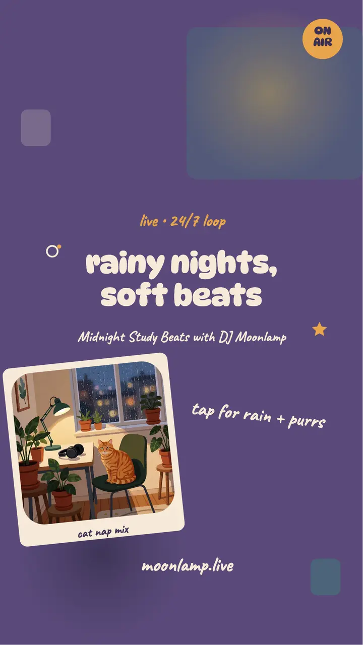 Midnight Study Beats lo-fi story template