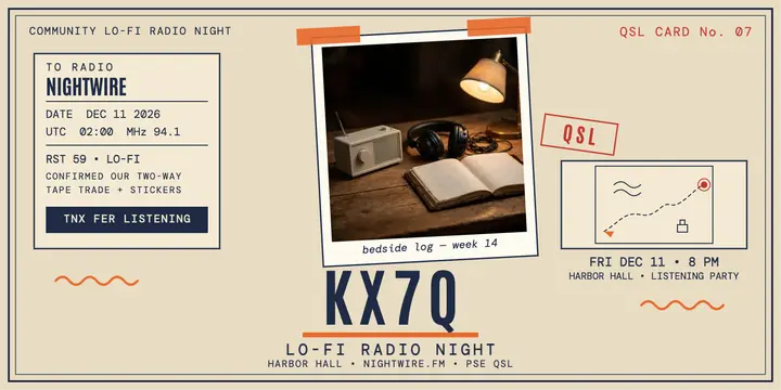 KX7Q Nightwire lo-fi radio QSL post template