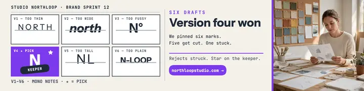Studio Northloop logo versions banner template