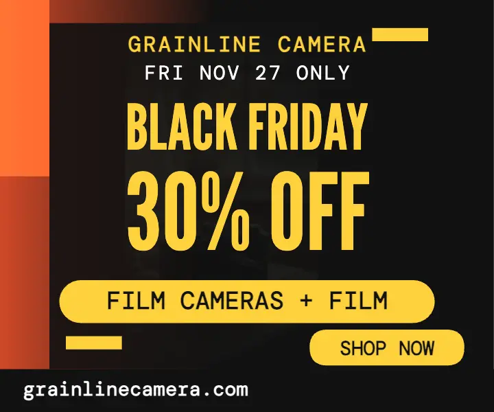 Grainline Camera Black Friday film camera ad: black friday camera ad template