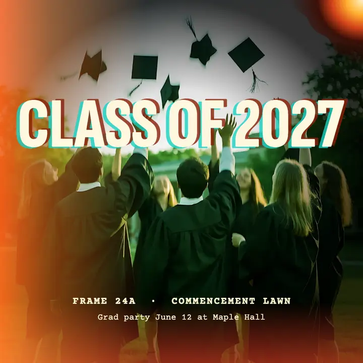 Class of 2027 film-leak post template