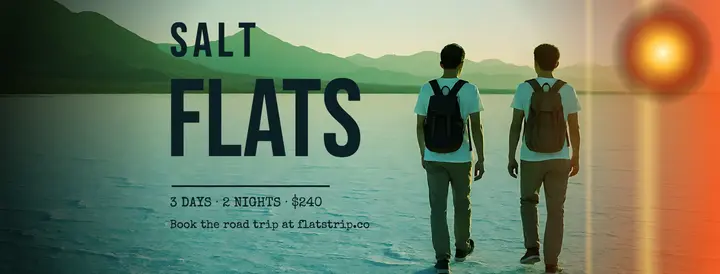 Salt Flats road trip cover, Lomo film look: road trip facebook cover template