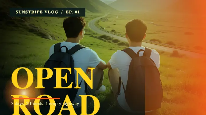 Sunstripe open road template
