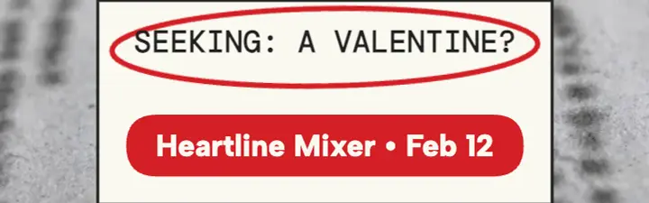 Heartline Social singles mixer banner template
