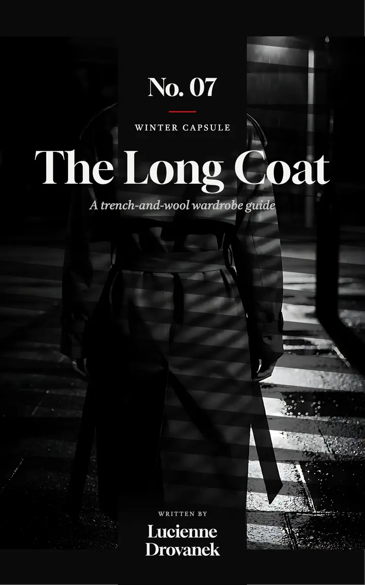 The Long Coat film noir ebook cover: fashion ebook cover template