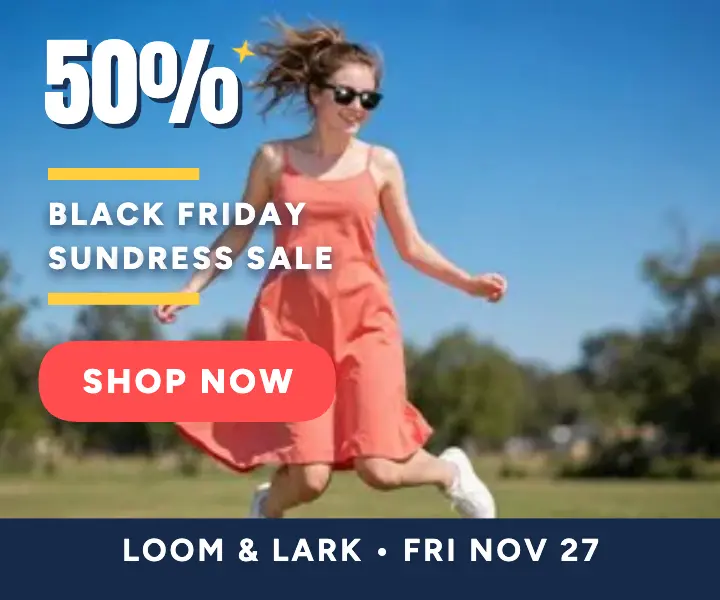 Loom and Lark Black Friday flash ad template