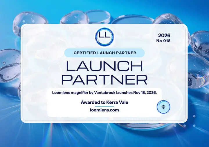 Loomlens Certified Launch Partner certificate template