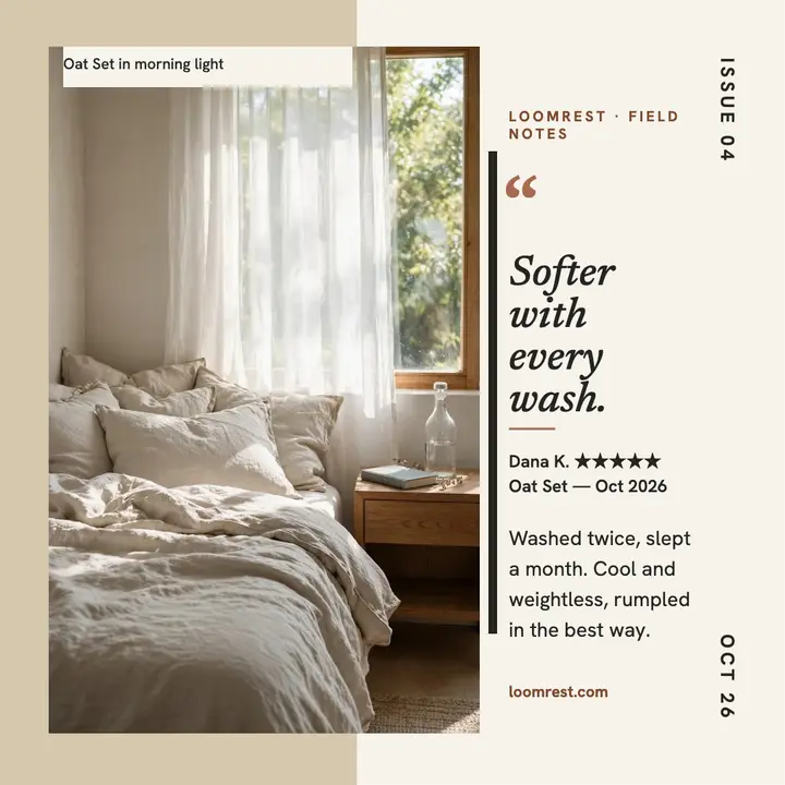 Loomrest linen bedding review post template