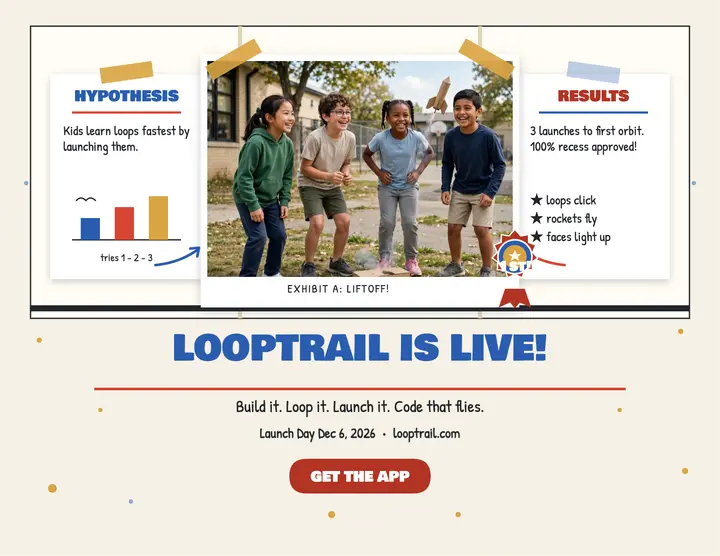 Looptrail launch fair flyer template