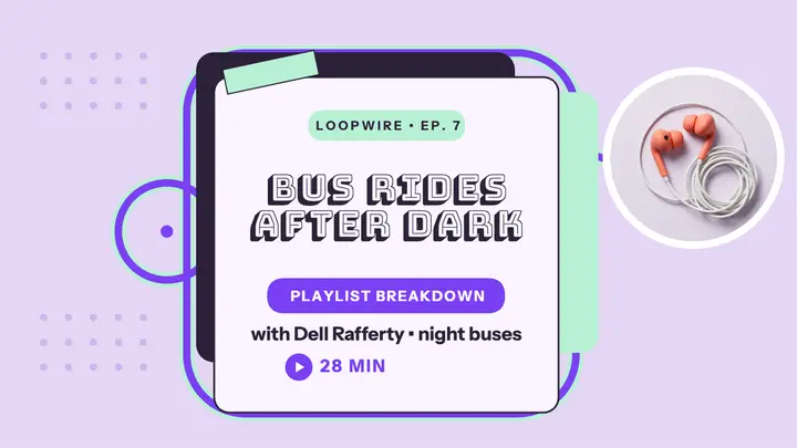 Loopwire night bus playlist thumbnail template