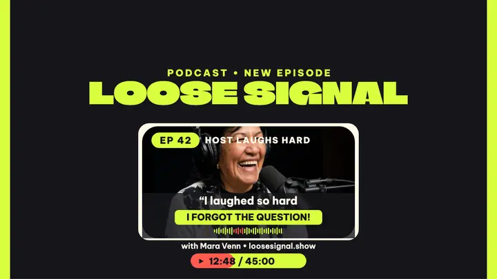 Loose Signal podcast episode thumbnail template