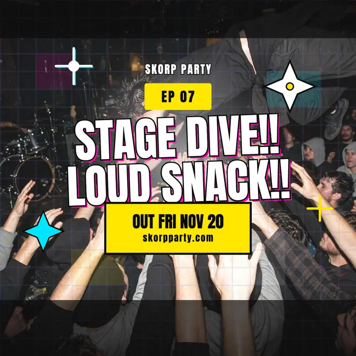 Skorp Party stage dive single drop cover template