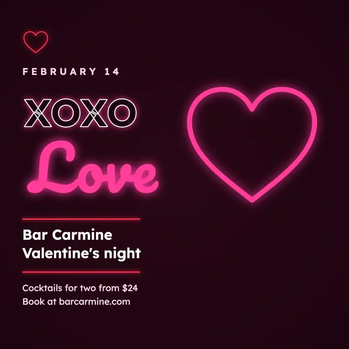 Love in neon template