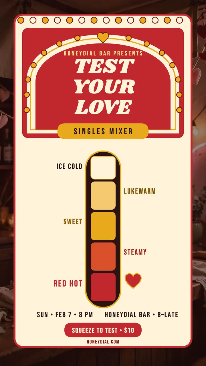 Honeydial love tester singles night story template